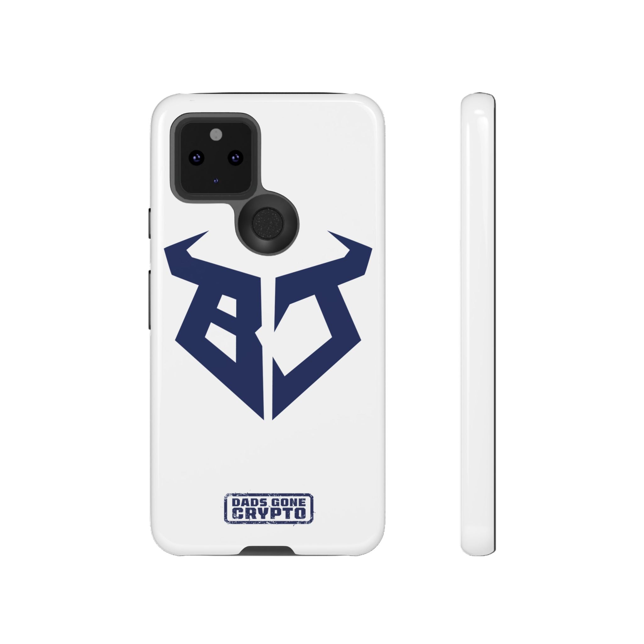 Bullish Dad Phone Case (White) – Built Tough, Just Like You
