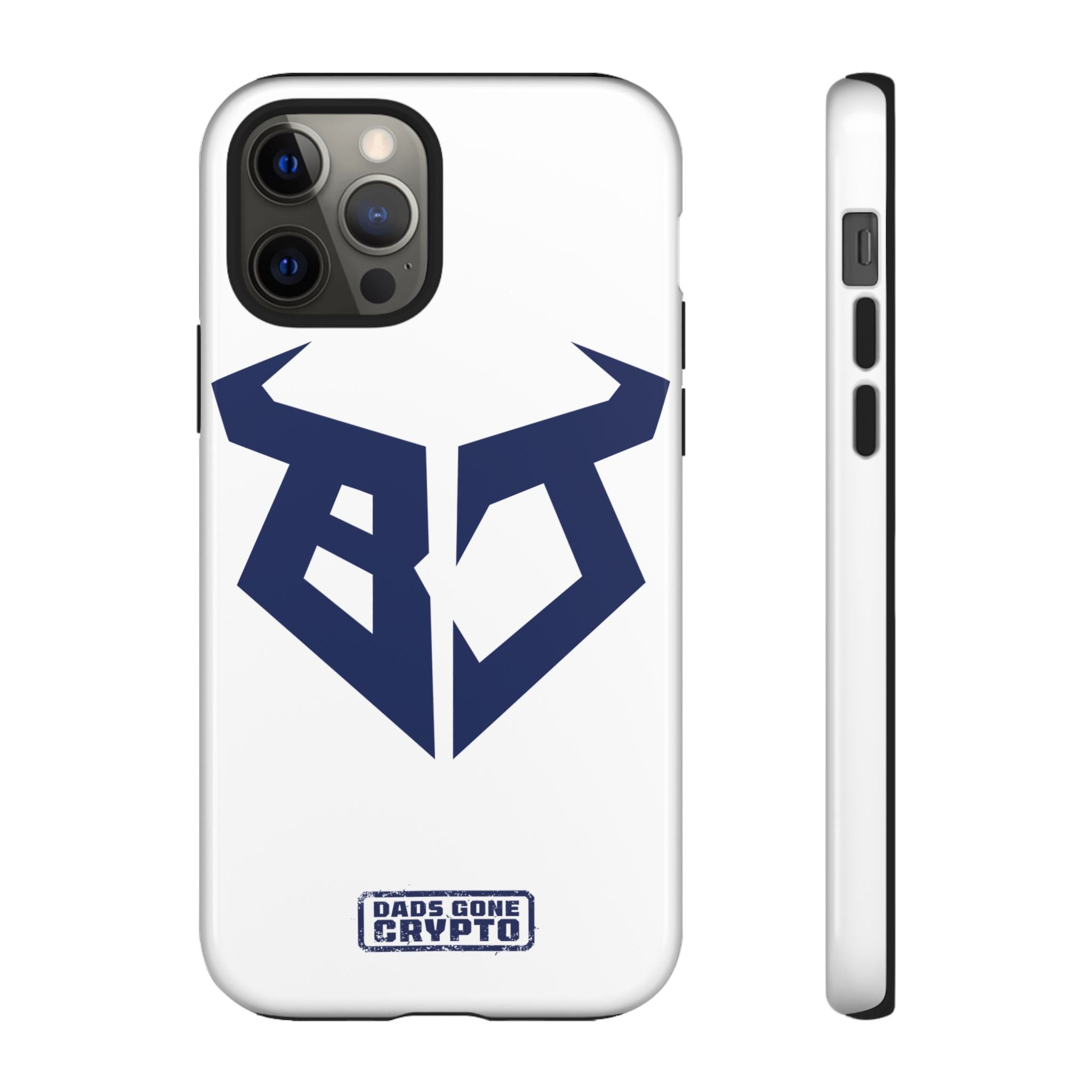Bullish Dad Phone Case (White) – Built Tough, Just Like You