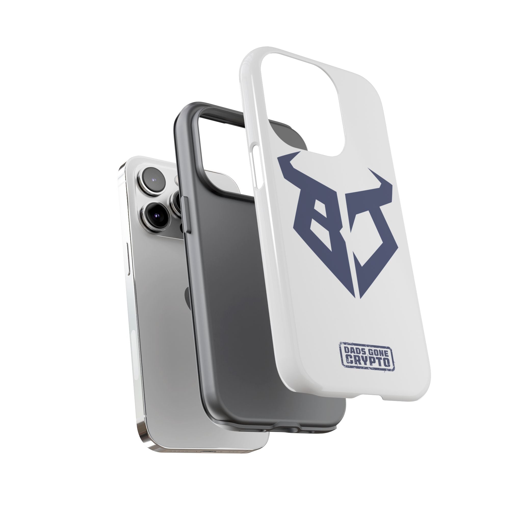 Bullish Dad Phone Case (White) – Built Tough, Just Like You