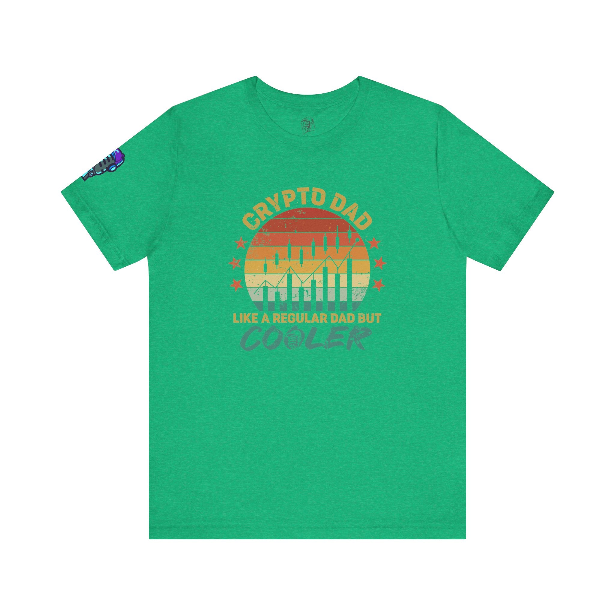 Crypto Dad Sunset Tee – Like a Regular Dad, But Cooler