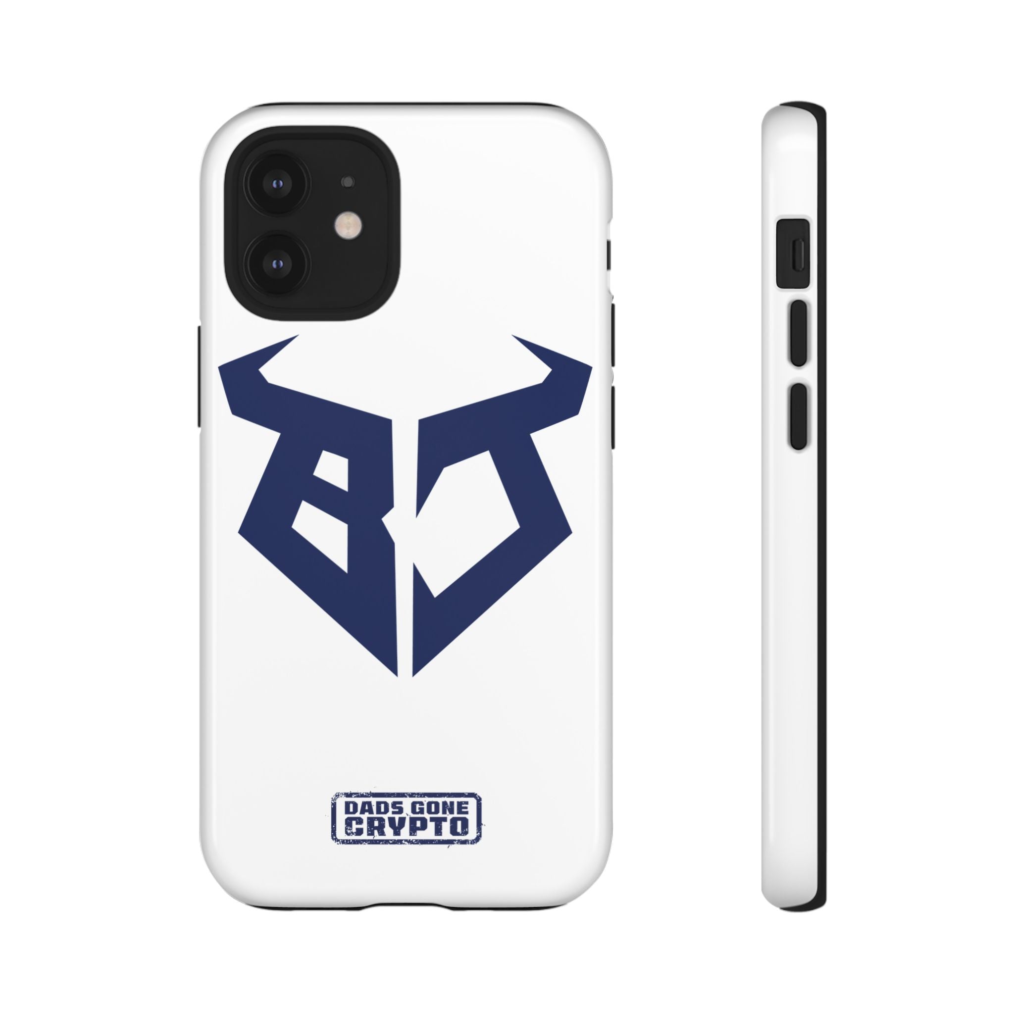 Bullish Dad Phone Case (White) – Built Tough, Just Like You