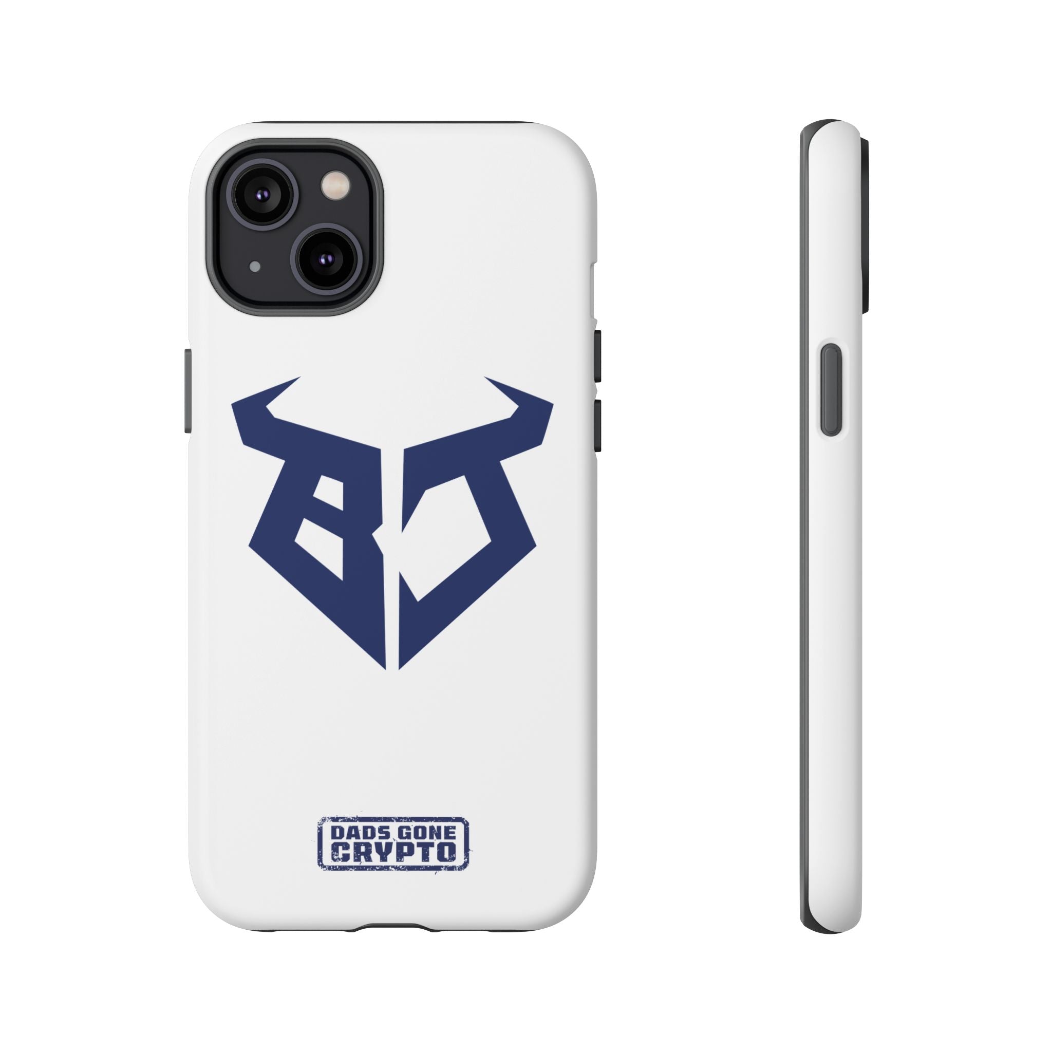 Bullish Dad Phone Case (White) – Built Tough, Just Like You