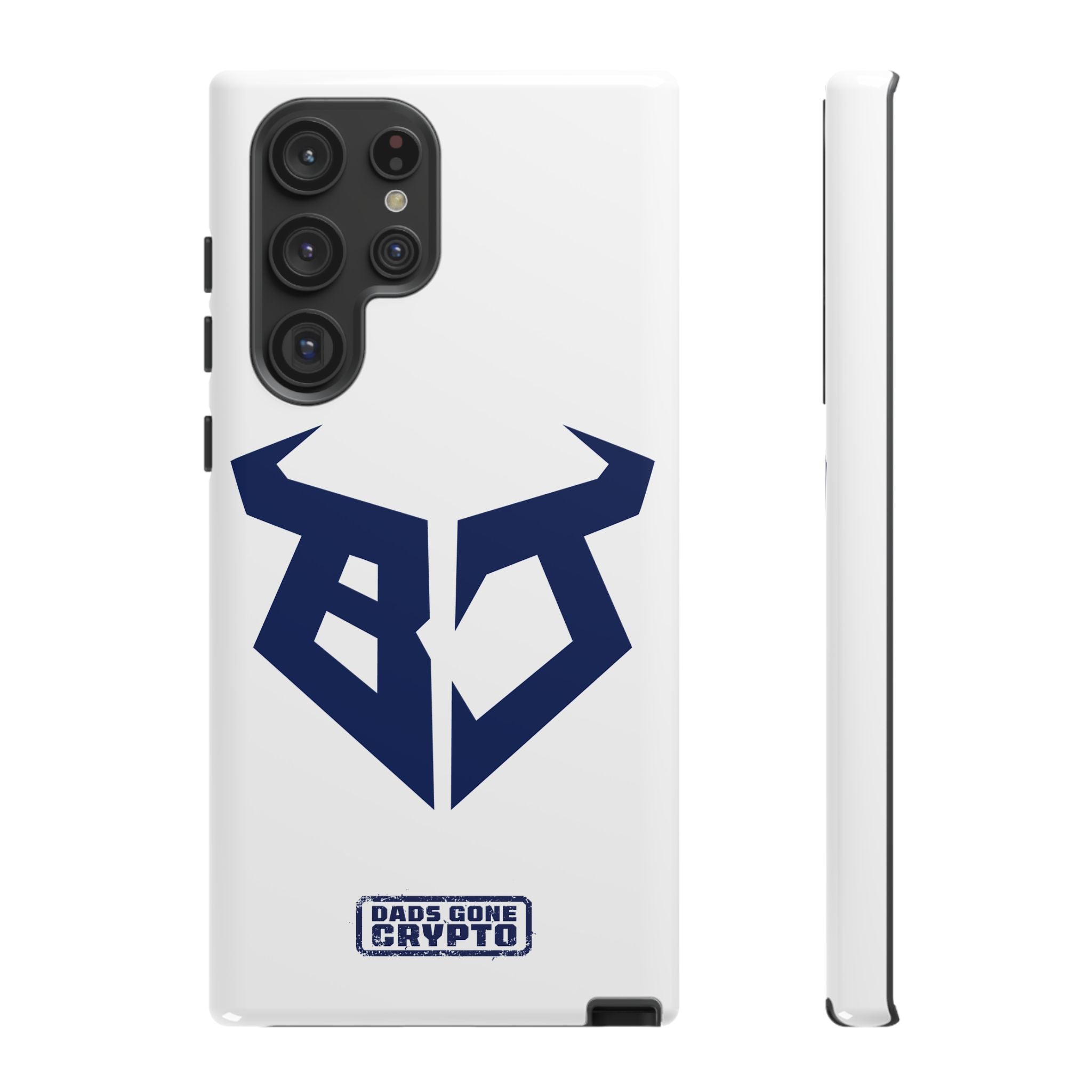 Bullish Dad Phone Case (White) – Built Tough, Just Like You