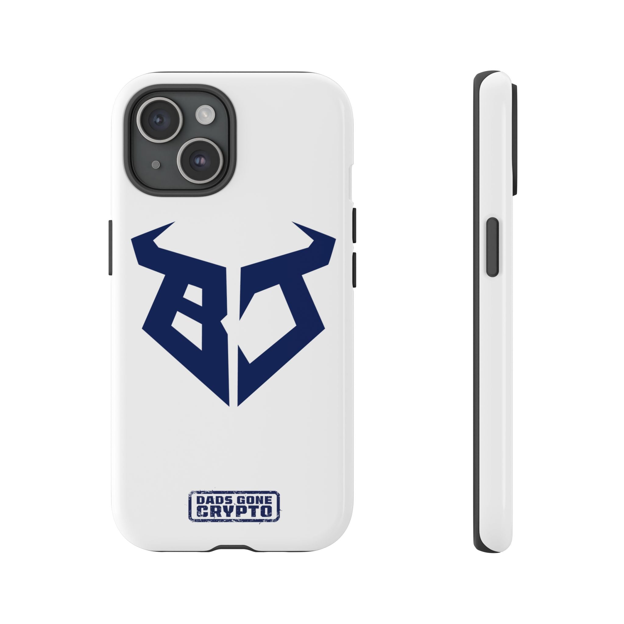 Bullish Dad Phone Case (White) – Built Tough, Just Like You