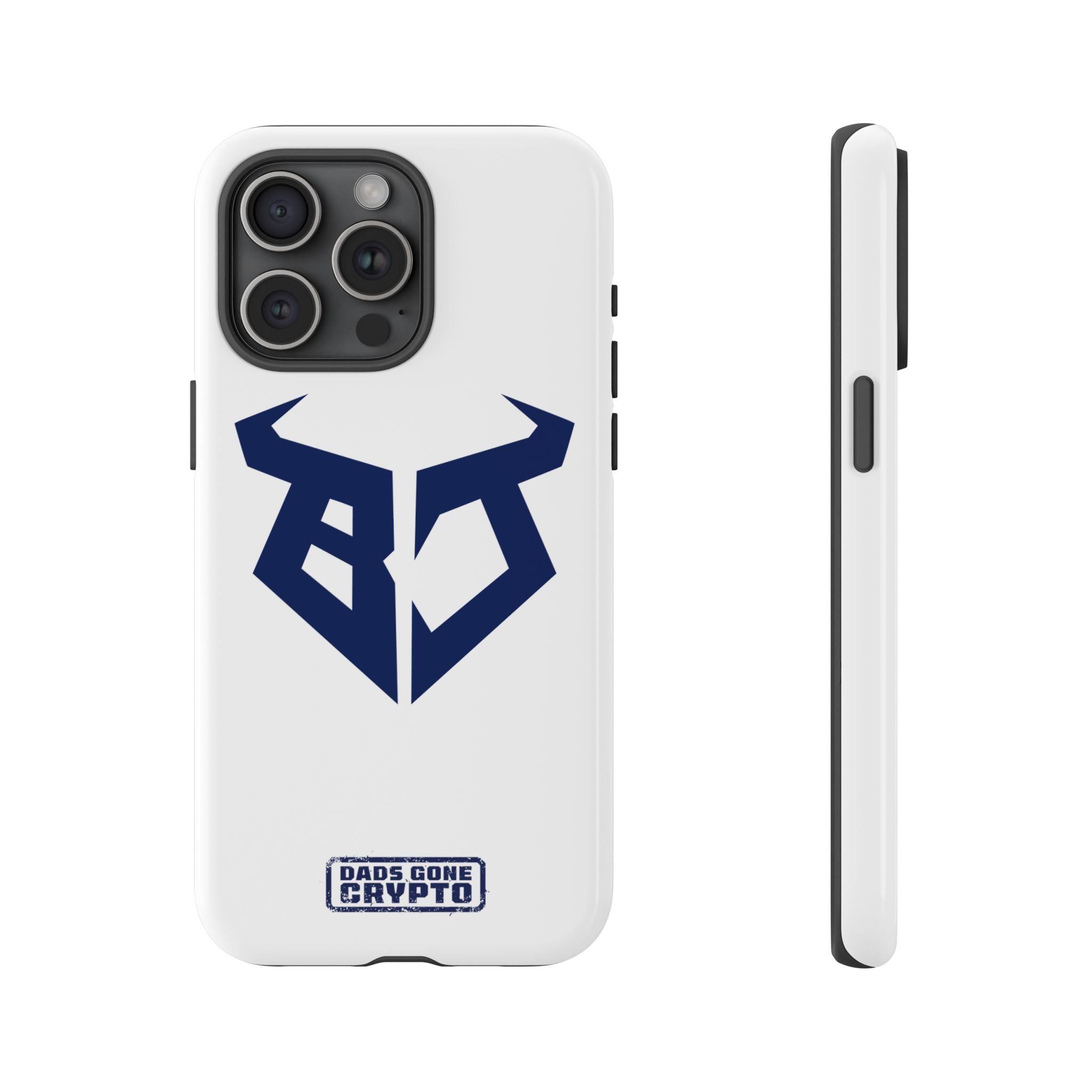 Bullish Dad Phone Case (White) – Built Tough, Just Like You