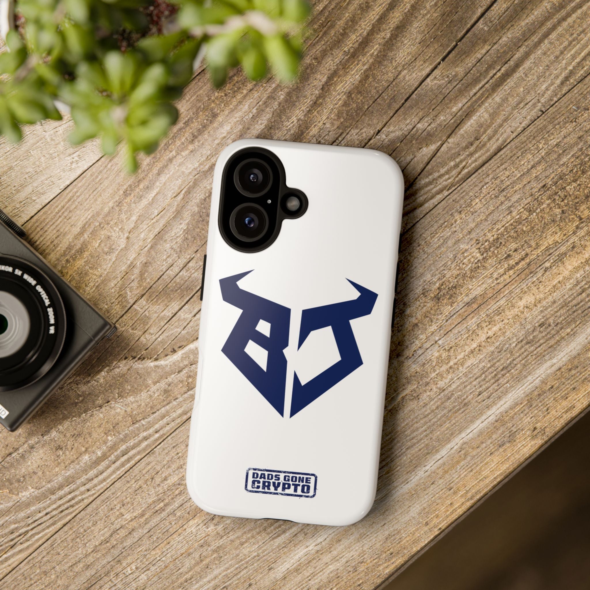 Bullish Dad Phone Case (White) – Built Tough, Just Like You