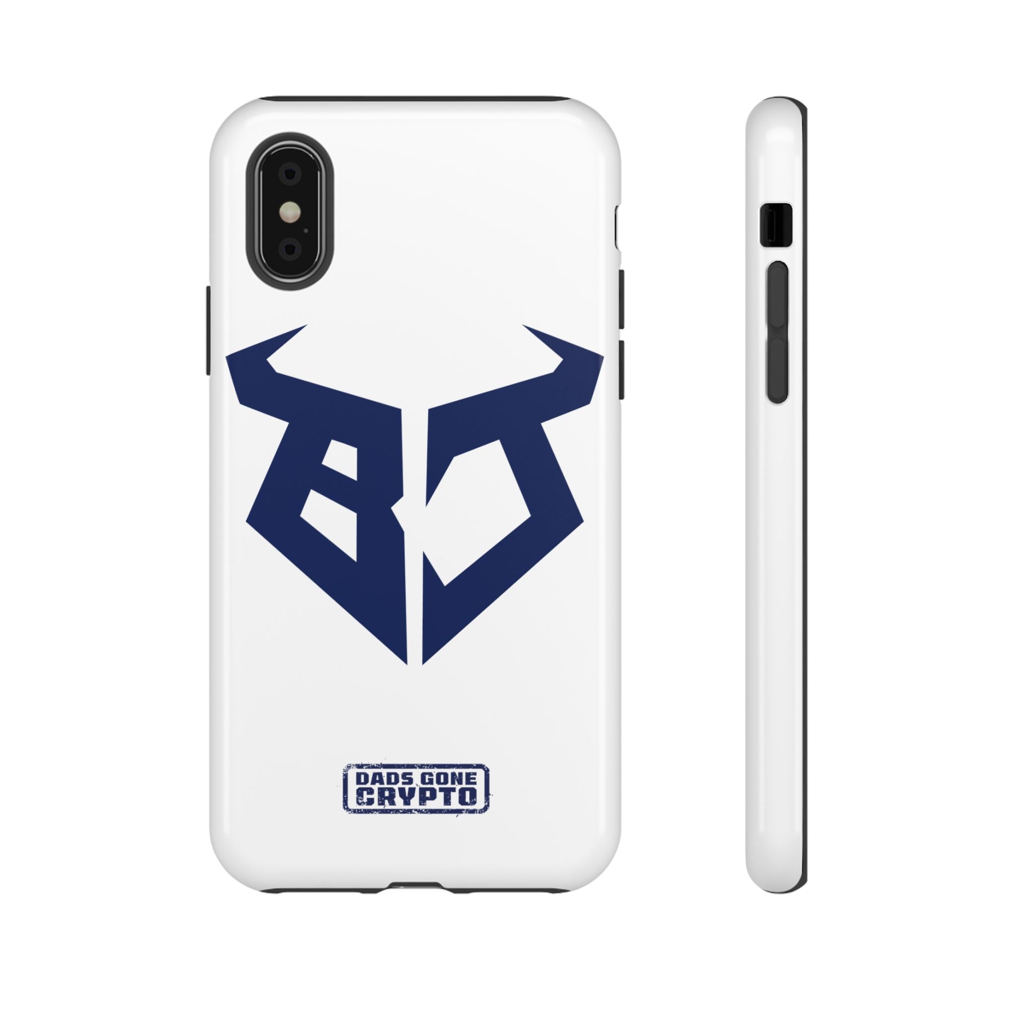 Bullish Dad Phone Case (White) – Built Tough, Just Like You
