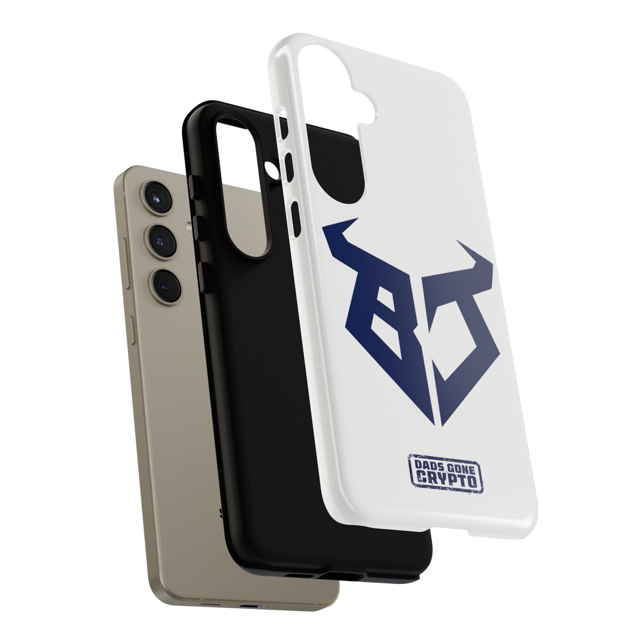 Bullish Dad Phone Case (White) – Built Tough, Just Like You