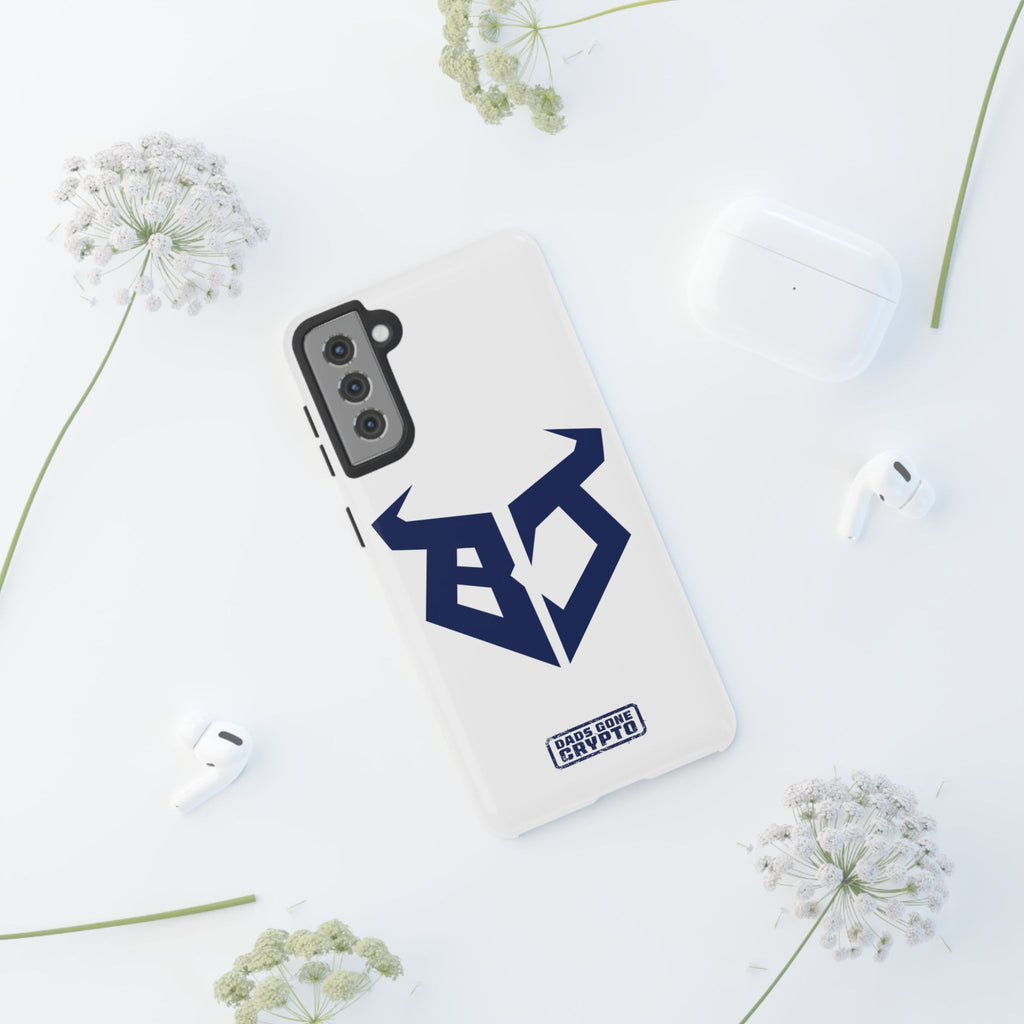 Bullish Dad Phone Case (White) – Built Tough, Just Like You