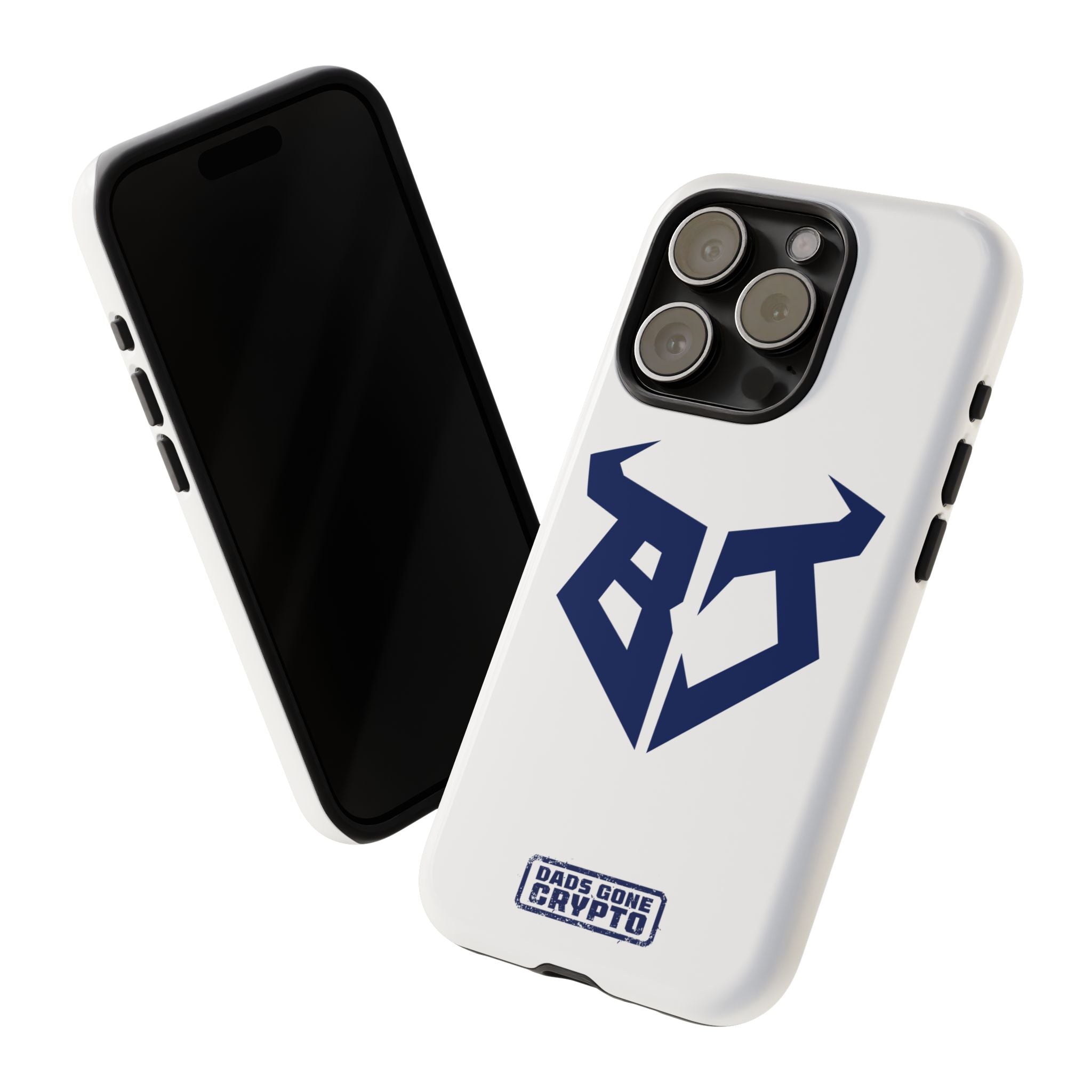 Bullish Dad Phone Case (White) – Built Tough, Just Like You