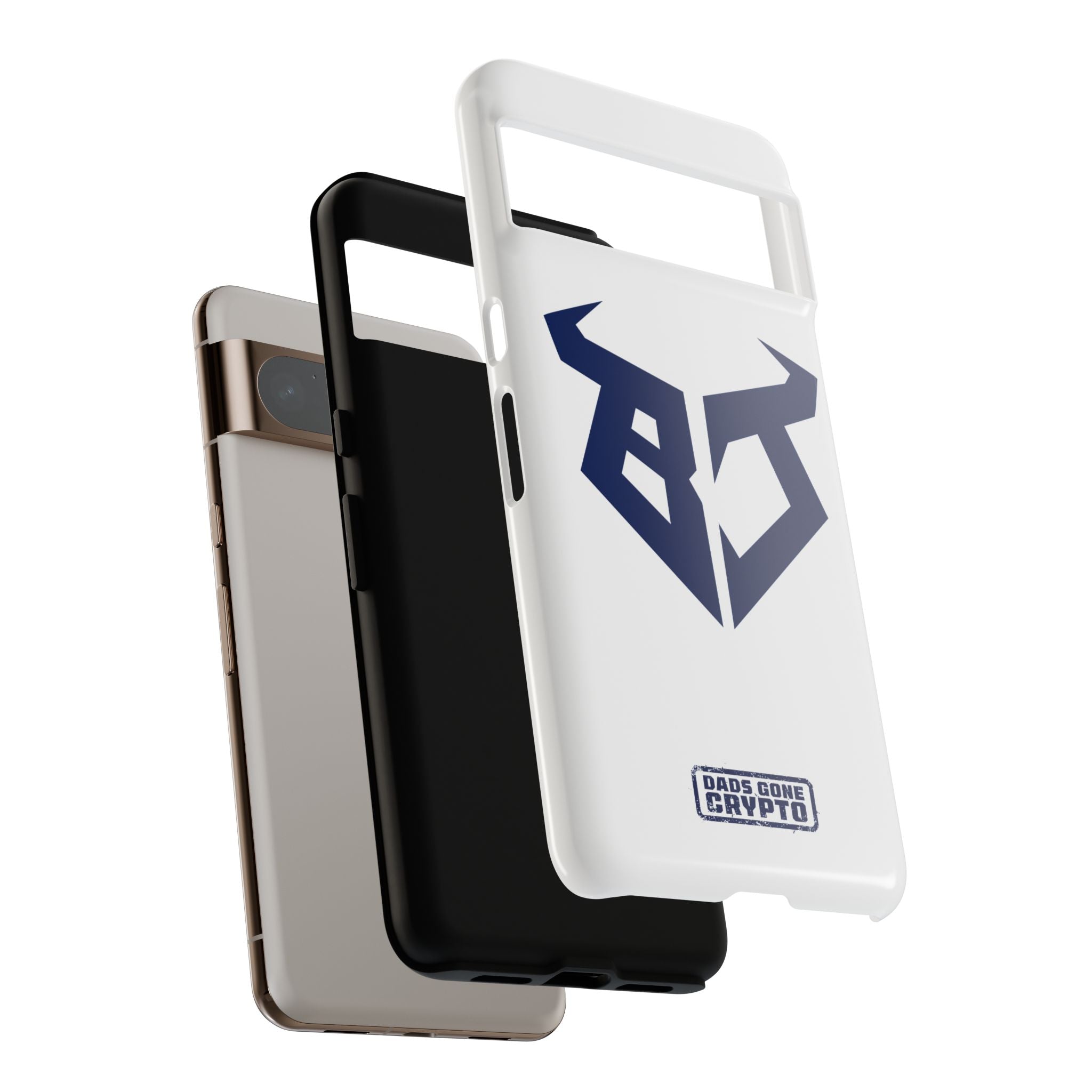 Bullish Dad Phone Case (White) – Built Tough, Just Like You