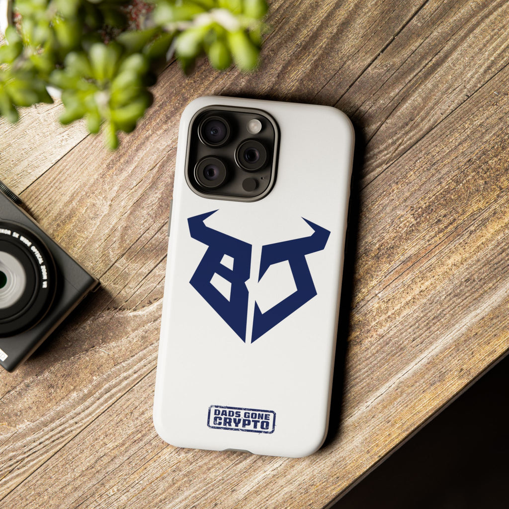 Bullish Dad Phone Case (White) – Built Tough, Just Like You